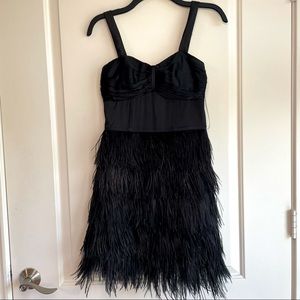Black feather cocktail. Size 0